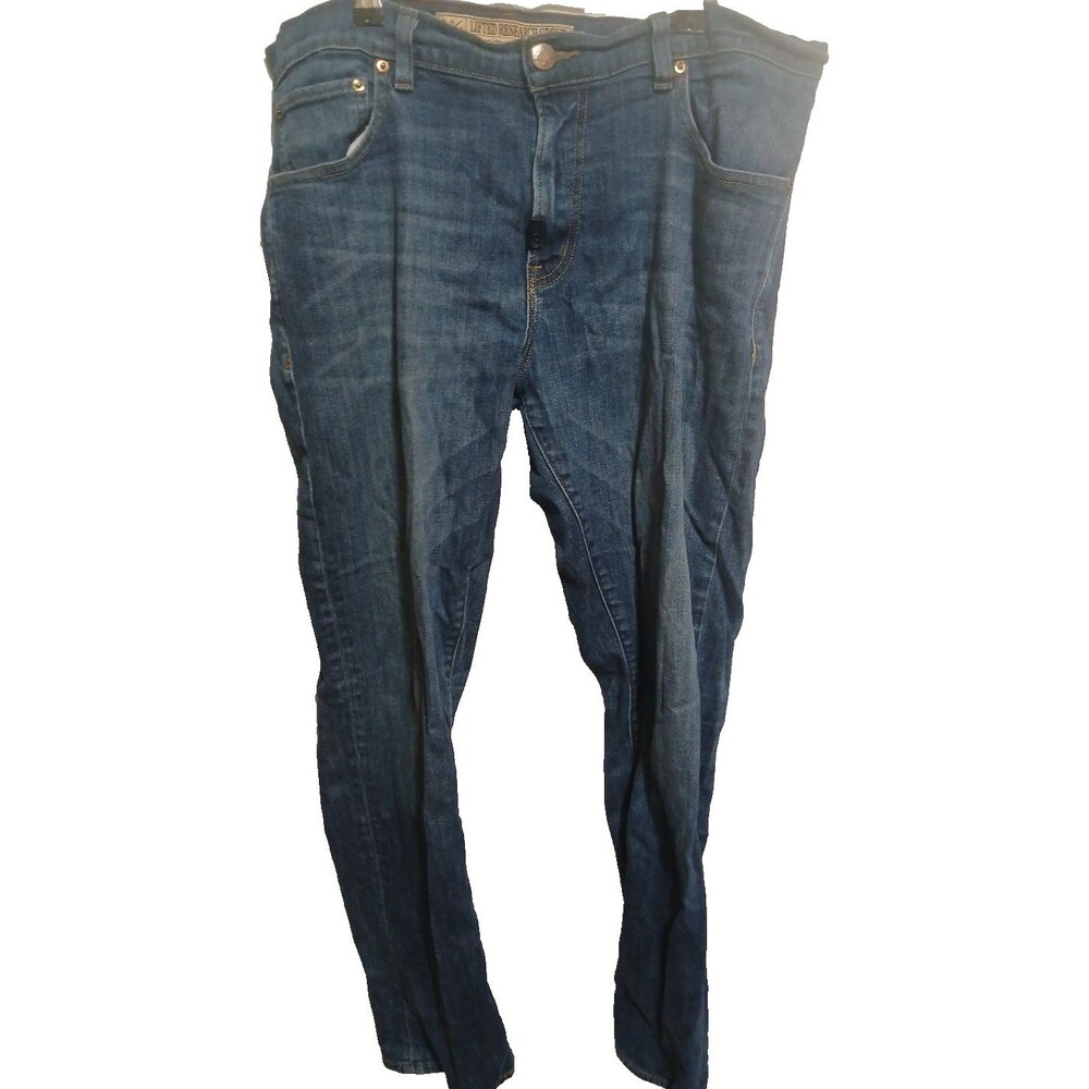 LRG Lifted Research Group Jeans Mens 38  Straight Zipper Fly Blue